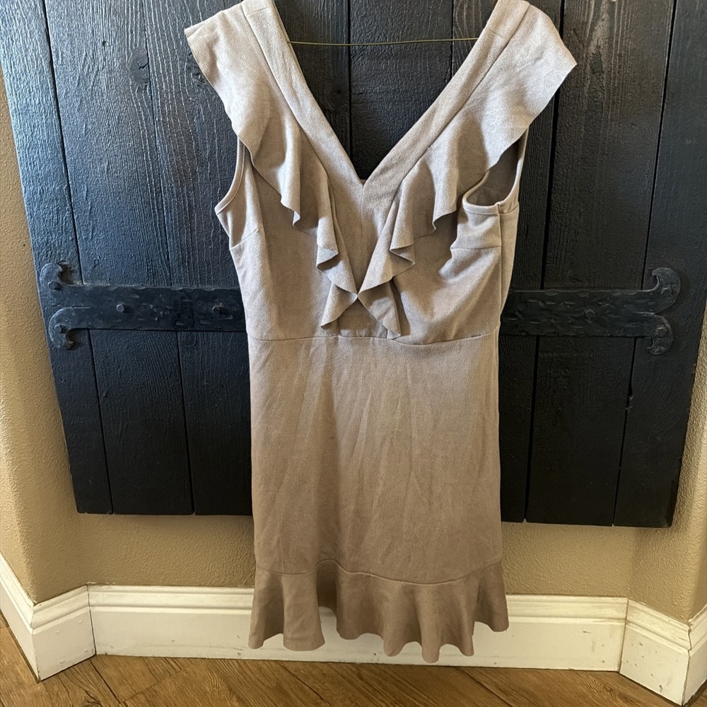 she sky dress large Sued Ruffle Western Shirt Sleeveless Soft Stretchy Country